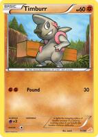 Timburr #11 from Excadrill & Zoroark Pokémon card set