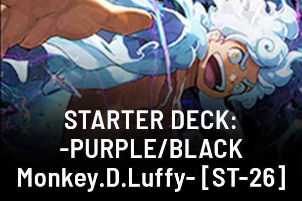 Starter Deck 26: PURPLE/BLACK Monkey.D.Luffy set mark