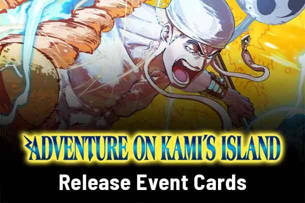 Adventure on Kami's Island Release Event Cards set mark